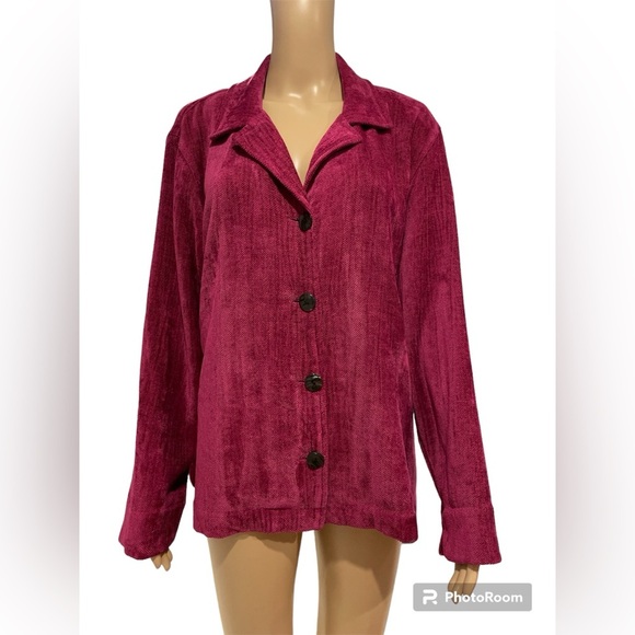 Chico's Shirt Jacket Shacket size 2 - Picture 1 of 5